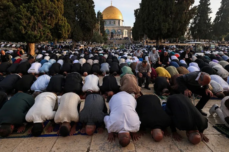 صلاة عيد الأضحى في المسجد الأقصى
