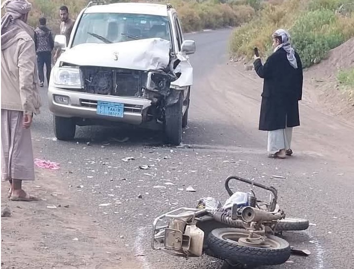 إب.. وفاة وإصابة ثلاثة من سائقي الدراجات النارية في حوادث منفصلة