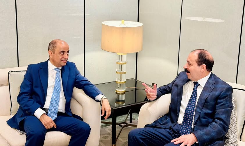 "بن بريك"  يبحث مع رئيس شركة كمران تداعيات العقوبات الأمريكية ويؤكد شرعية كيان الشركة في الأردن وعدن