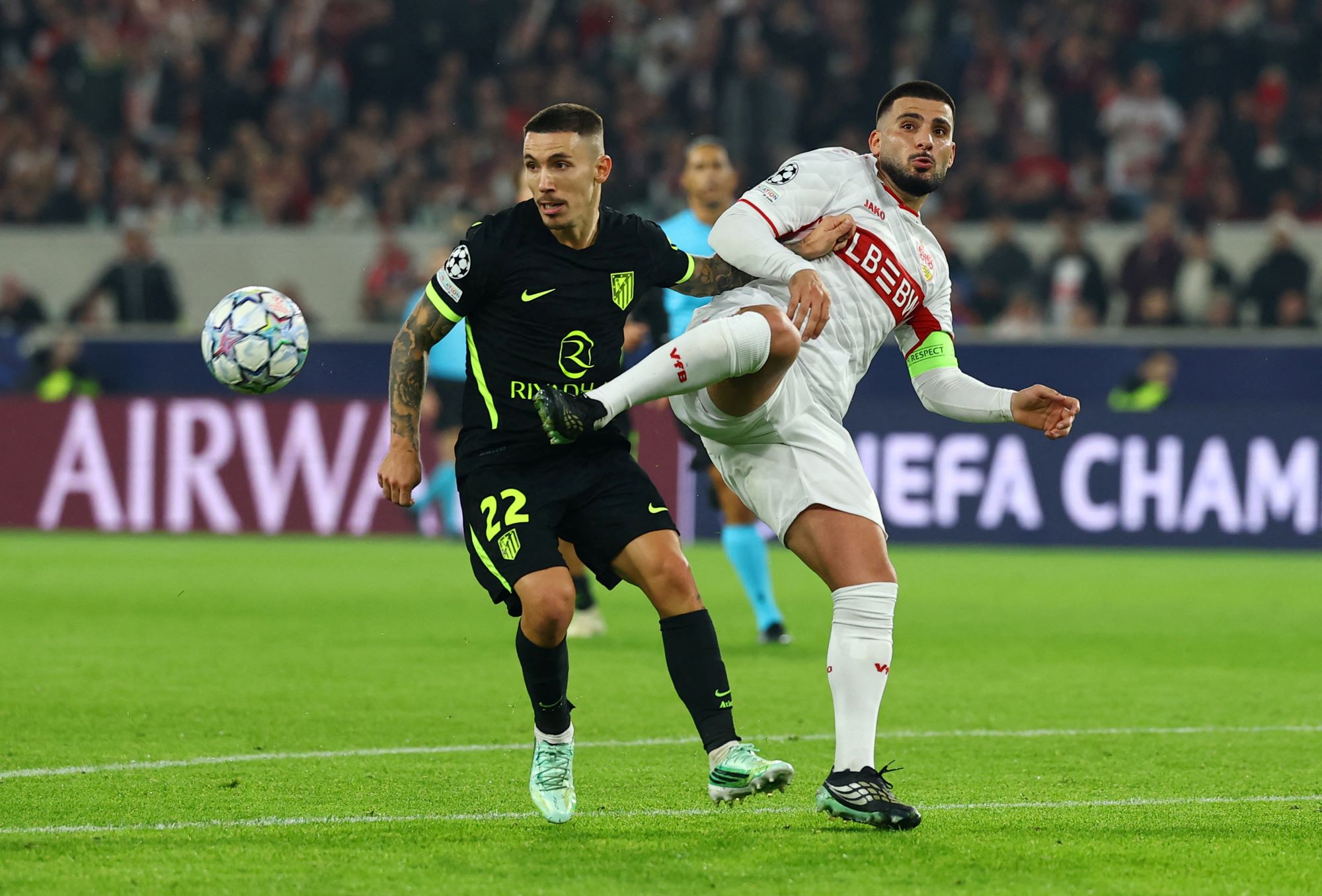 دوري أبطال أوروبا: أتلتيكو مدريد يتعادل وروما يضرب برباعية ونابولي يحقق فوزًا مثيرًا