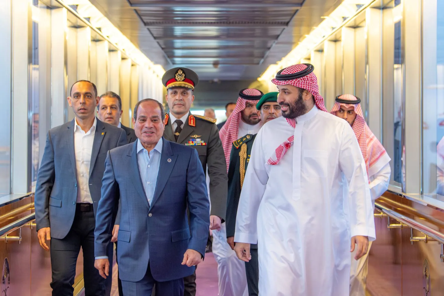 الرئيس المصري عبد الفتاح السيسي يصل السعودية في زيارة رسمية