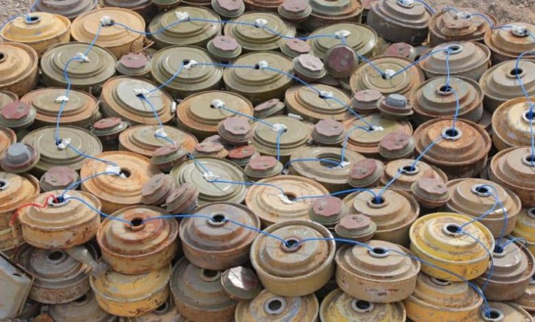 ألغام زرعتها مليشيا الحوثي في اليمن - أرشيف