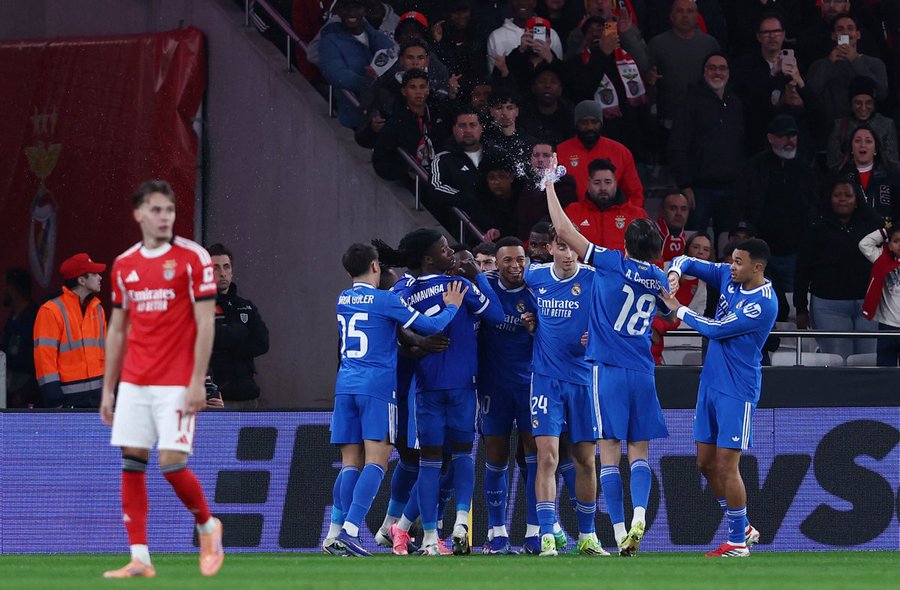 ريال مدريد ينتصر في ملعب بنفيكا وبوروسيا دورتموند يتفوق على أتالانتا
