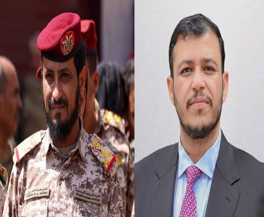 عبدالله العليمي خلال اطمئنانه على رزيق: الإرهاب الحوثي خطر وجودي على أمن اليمن والمنطقة