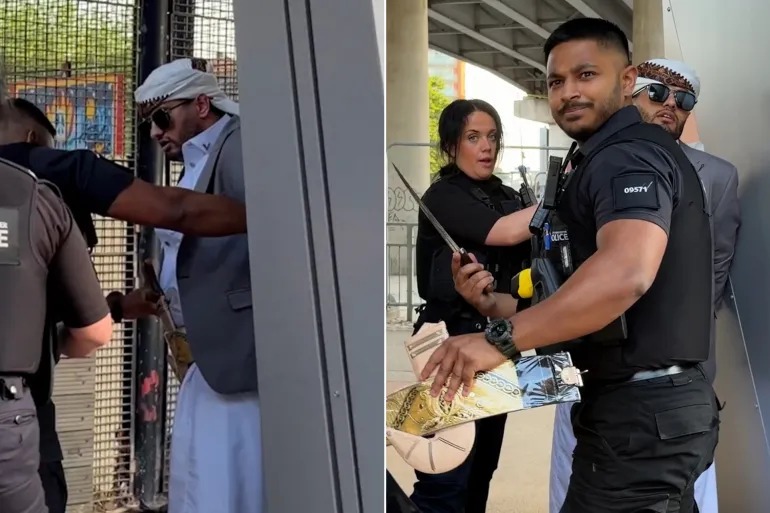 الشرطة البريطانية توقف يمني بسبب الجنبية (مواقع التواصل)