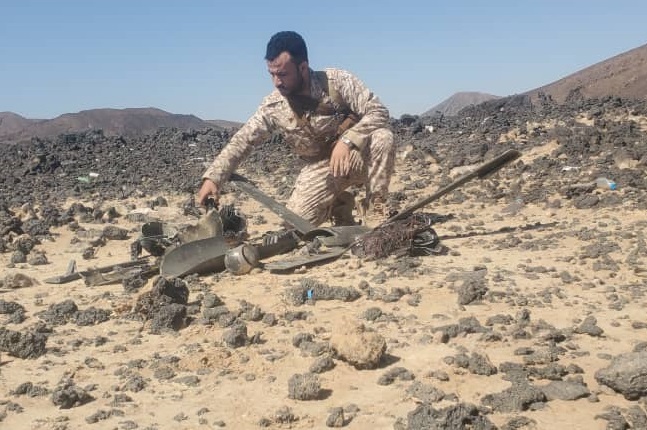 قوات الجيش تُسقط مُسيّرة استطلاع حوثي جنوبي مأرب