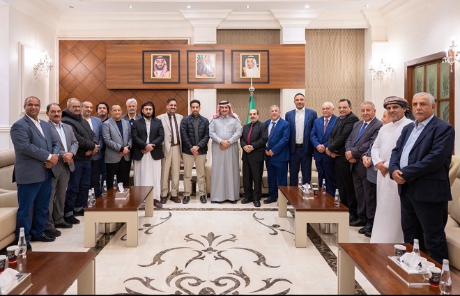 خلاله لقائه بوفده في الرياض.. السفير السعودي: تحركات الانتقالي الأخيرة أساءت للقضية الجنوبية